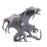 WIZKIDS DUNGEONS & DRAGONS ADULT BLACK DRAGON CORRUPTOR UNPAINTED ICONS OF THE REALMS MINIATURE FIGURE
