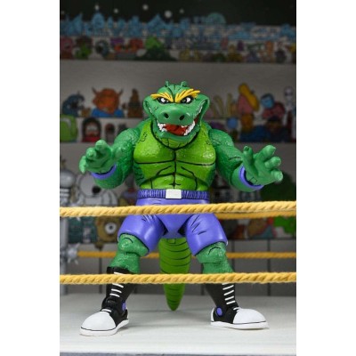 TEENAGE MUTANT NINJA TURTLES ARCHIE COMICS WRESTLING LEATHERHEAD ACTION FIGURE NECA