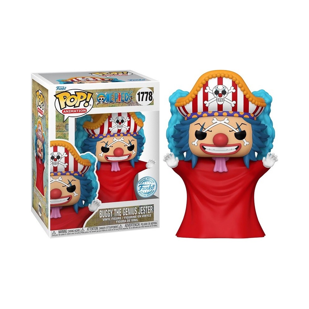 FUNKO FUNKO POP! ONE PIECE BUGGY THE GENIUS JESTER BOBBLE HEAD FIGURE