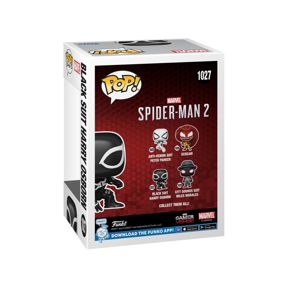 FUNKO FUNKO POP! SPIDER-MAN 2 GAMERVERSE BLACK SUIT HARRY OSBORN BOBBLE HEAD FIGURE