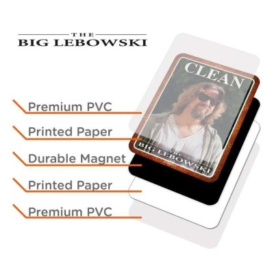 AQUARIUS ENT THE BIG LEBOWSKI DOUBLE SIDE MAGNET