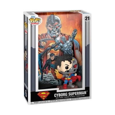 FUNKO FUNKO POP! COMIC COVERS CYBORG SUPERMAN BOBBLE HEAD