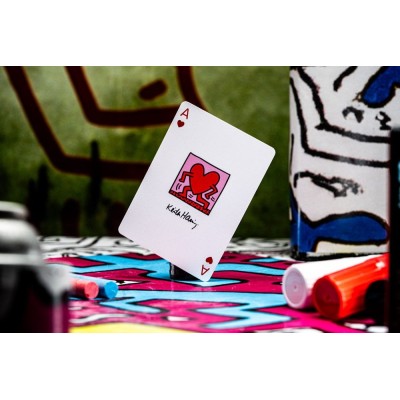 THEORY11 KEITH HARING POKER PLAYING CARDS PREMIUM DECK