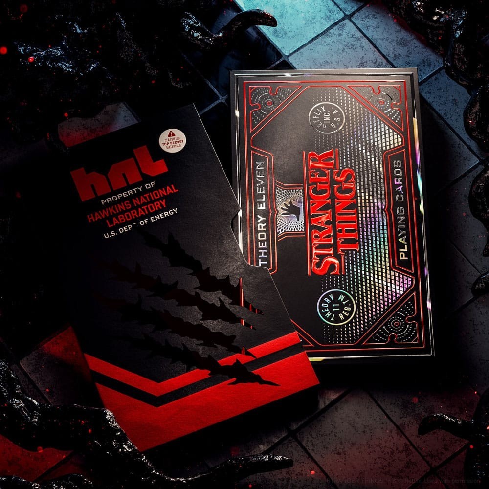 THEORY11 STRANGER THINGS POKER PLAYING CARDS PREMIUM BOX SET 3 DECKS