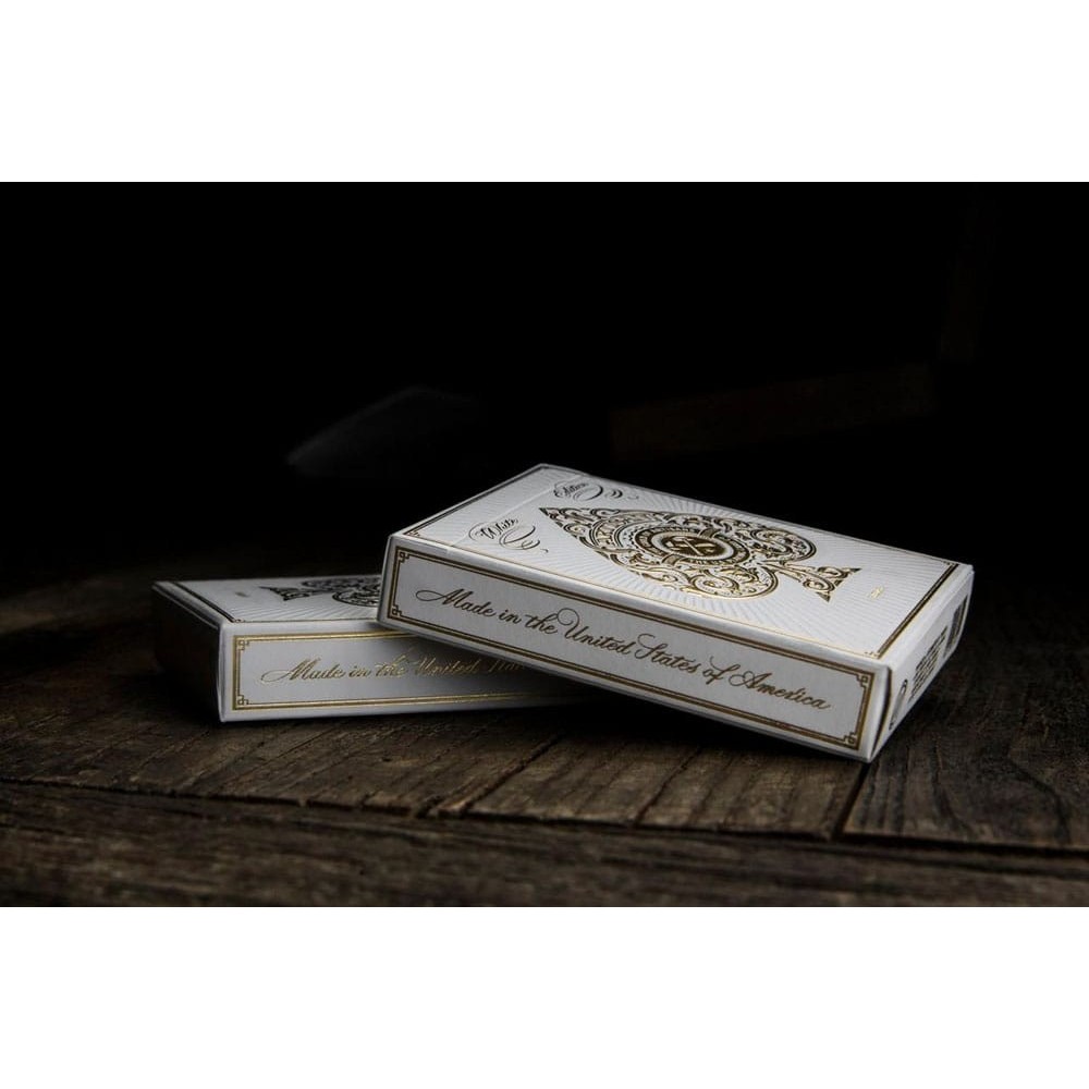 ARTISAN WHITE EDITION POKER PLAYING CARDS PREMIUM MAZZO THEORY11