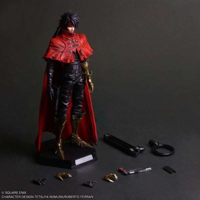 SQUARE ENIX FINAL FANTASY 7 REBIRTH VINCENT VALENTINE PLAY ARTS SHIN 28CM ACTION FIGURE