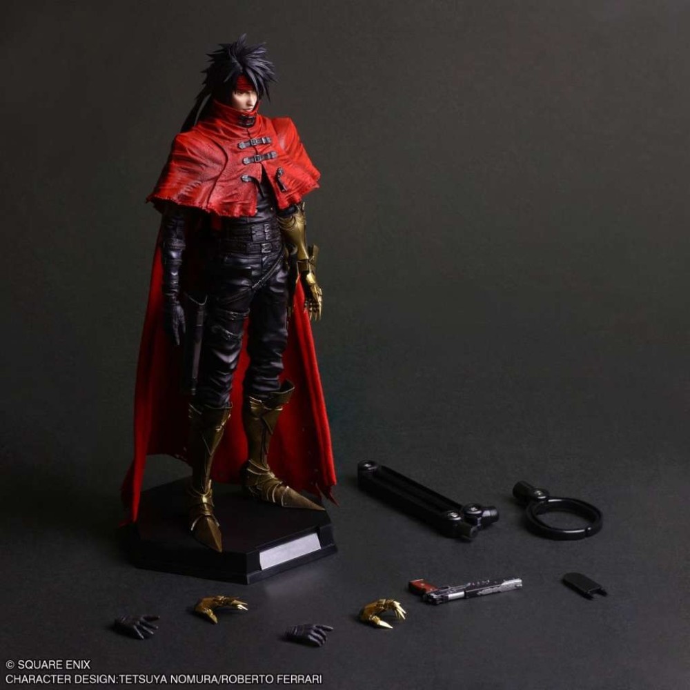 FINAL FANTASY 7 REBIRTH VINCENT VALENTINE PLAY ARTS SHIN ACTION FIGURE SQUARE ENIX