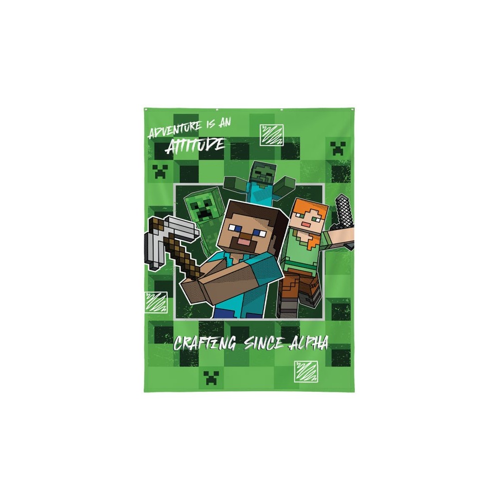 LYO MINECRAFT CRAFTING SINCE ALPHA WALL DECOR 125X85CM