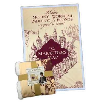 LYO HARRY POTTER THE MARAUDER'S MAP FLEECE SHERPA BLANKET 100X150CM