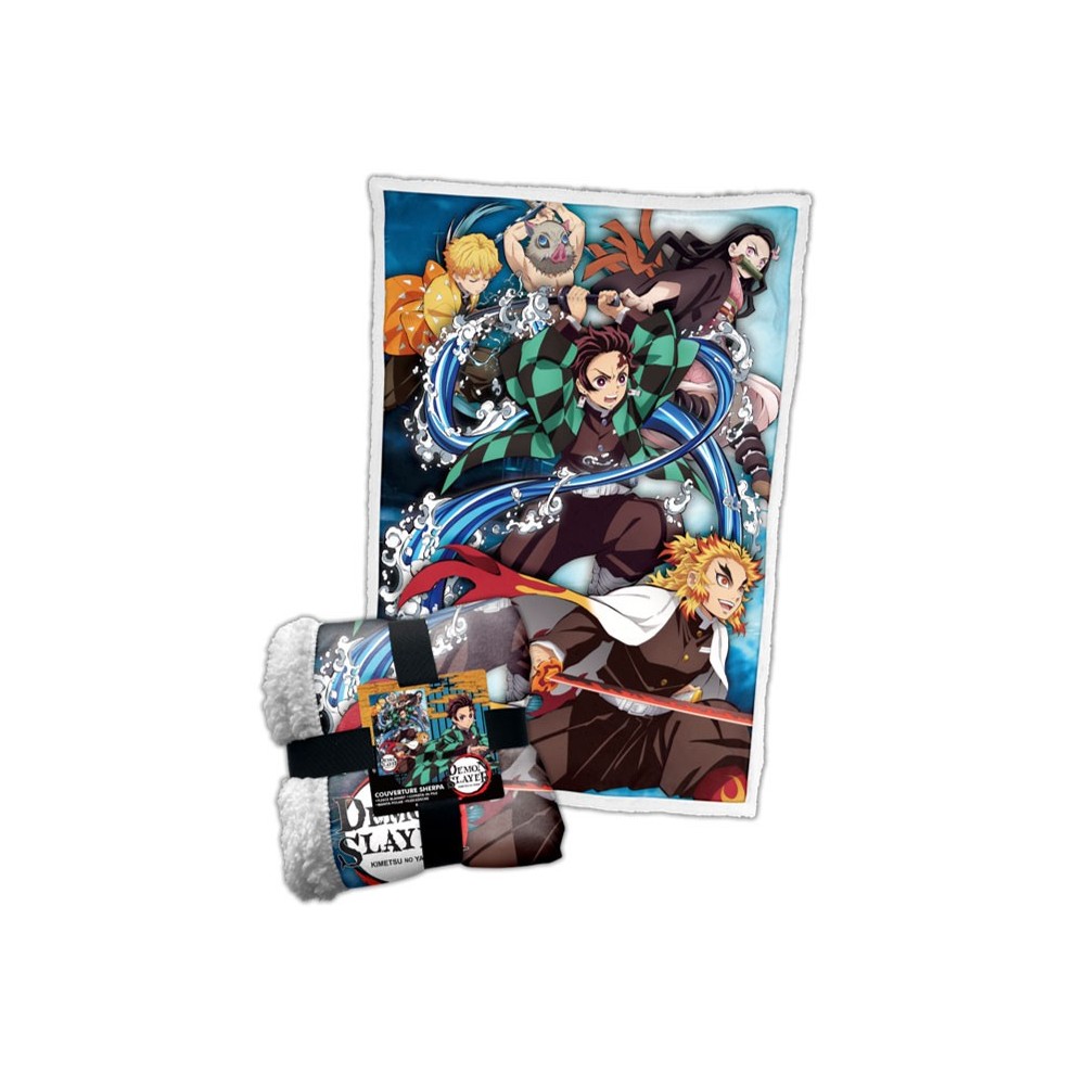 DEMON SLAYER PERSONAGGI COPERTA IN PILE SHERPA 100X150CM LYO