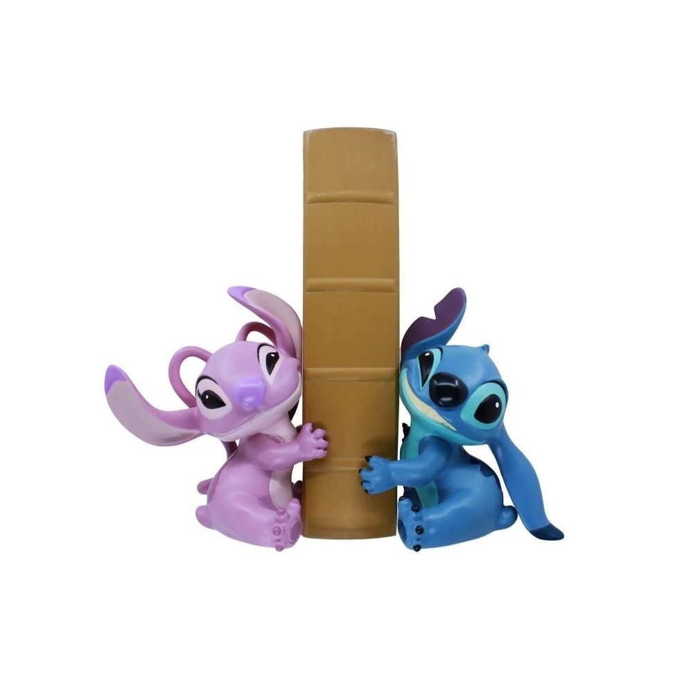 DISNEY STITCH AND ANGEL BOOKEND FERMALIBRI FIGURE ENESCO
