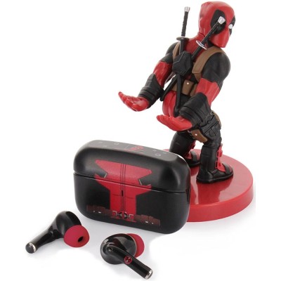 MARVEL DEADPOOL EAR BUDS E CABLE GUY FIGURE BUNDLE EXQUISITE GAMING