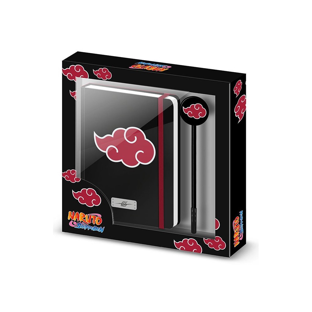 KARACTERMANIA NARUTO SHIPPUDEN AKATSUKI DIARY AND BALLPEN GIFT SET