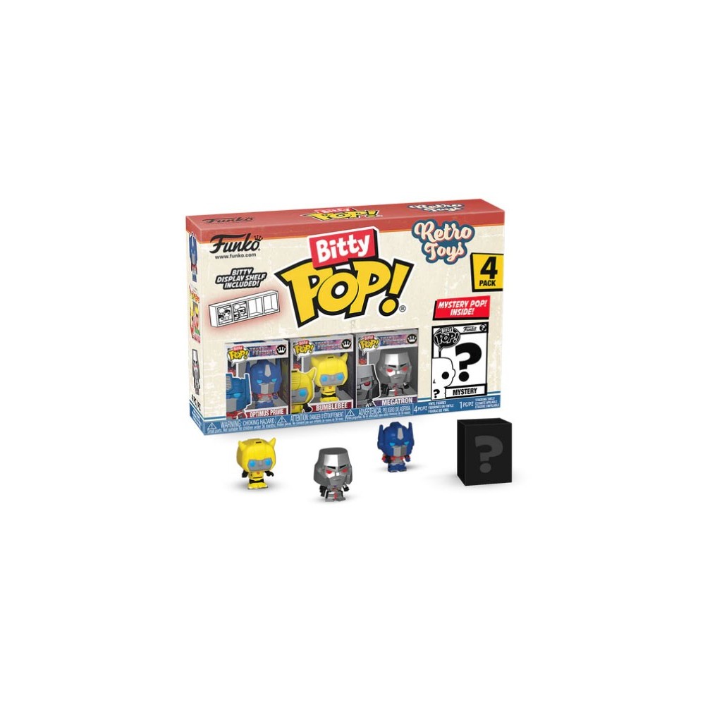 FUNKO BITTY POP! RETRO TOYS 4 PACK TRANSFORMERS VINYL MINI FIGURE FUNKO