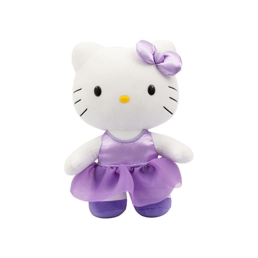 HELLO KITTY PURPLE SATIN 30CM PUPAZZO PELUCHE FIGURE GIOCHI PREZIOSI