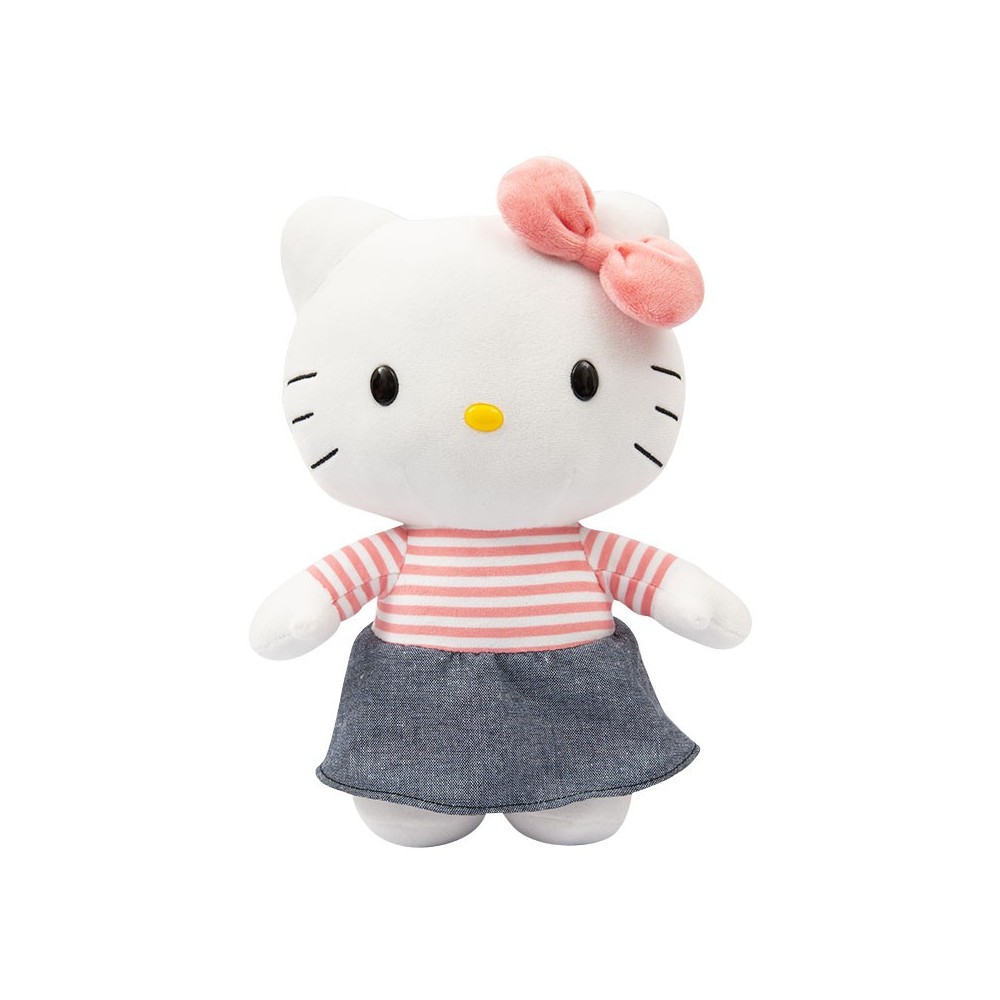 HELLO KITTY DENIM SKIRT 30CM PUPAZZO PELUCHE FIGURE GIOCHI PREZIOSI