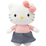 HELLO KITTY DENIM SKIRT 30CM PUPAZZO PELUCHE FIGURE GIOCHI PREZIOSI