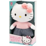 HELLO KITTY DENIM SKIRT 30CM PUPAZZO PELUCHE FIGURE GIOCHI PREZIOSI