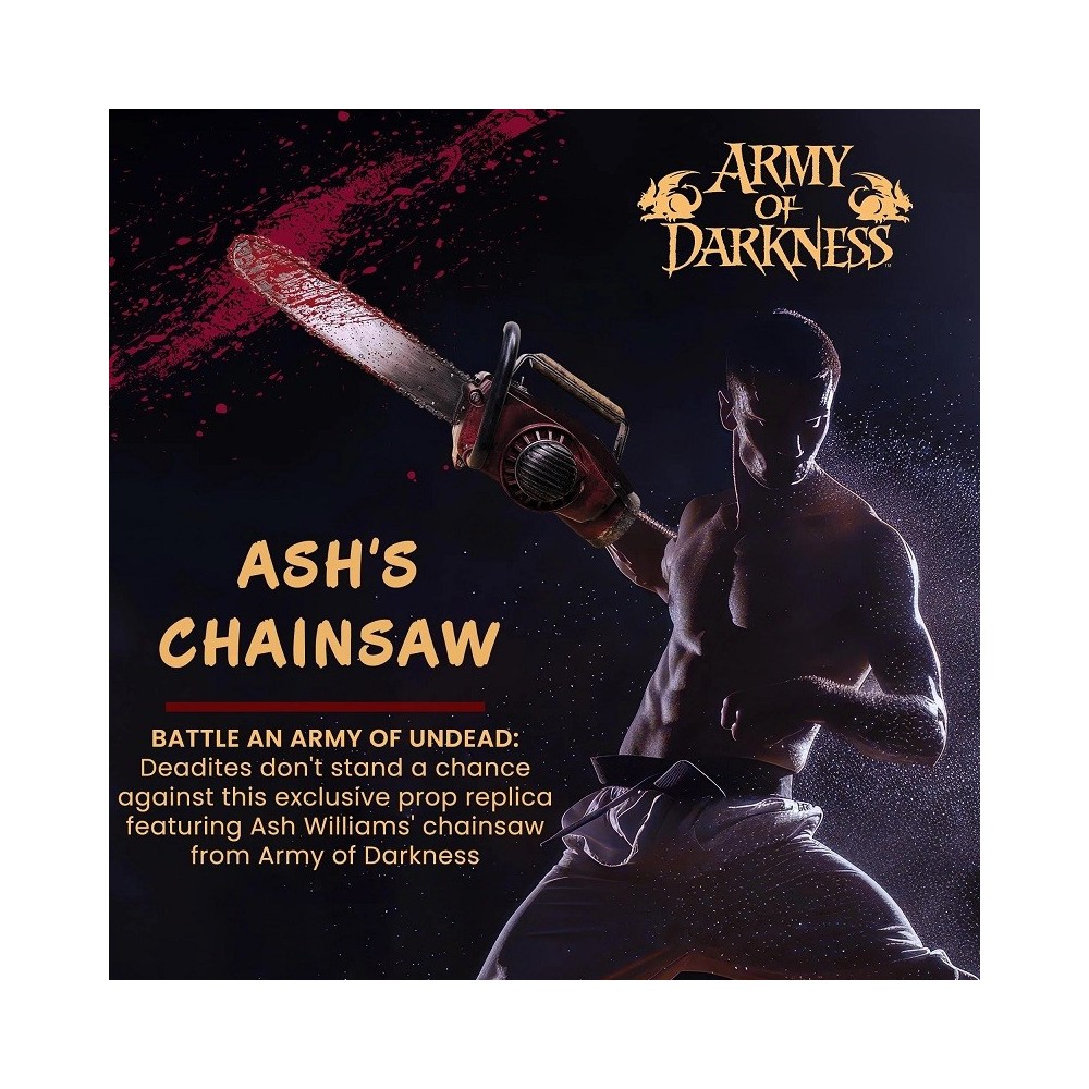 SYNDICATE COLLECTIBLES ARMY OF DARKNESS ASH CHAINSAW PROP REPLICA 71CM