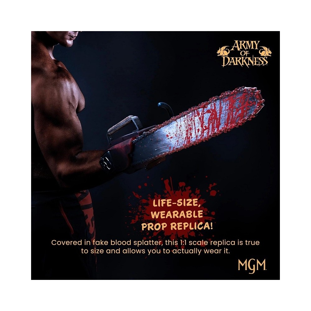 SYNDICATE COLLECTIBLES ARMY OF DARKNESS ASH CHAINSAW PROP REPLICA 71CM