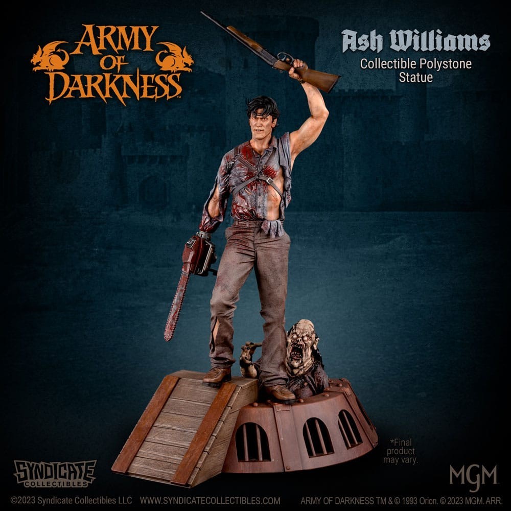 ARMY OF DARKNESS ASH WILLIAMS 1/10 STATUA RESINA FIGURE SYNDICATE COLLECTIBLES