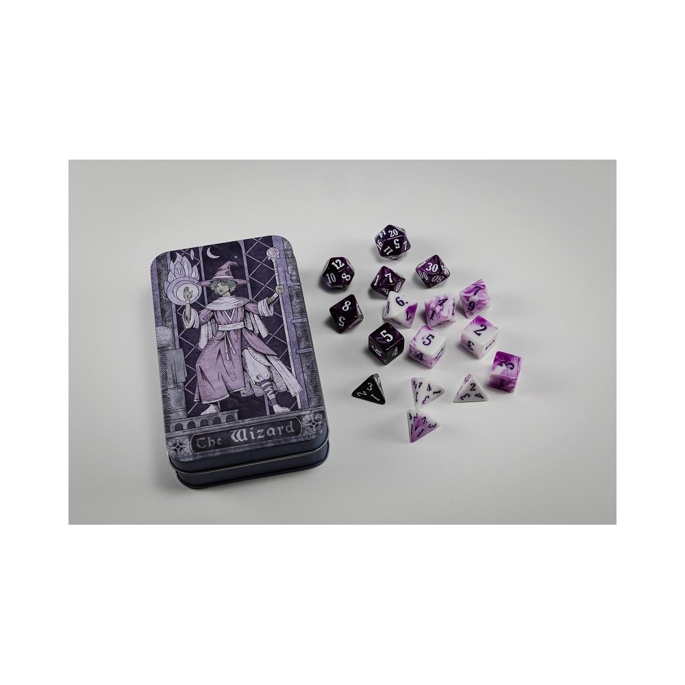 THE WIZARD CHARACTER CLASS EPIC RPG DICE SET 16 DADI BEADLE AND GRIMM'S