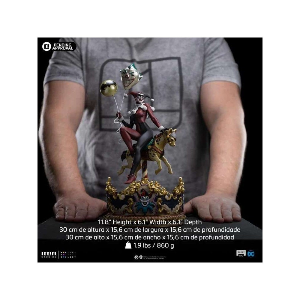 HARLEY QUINN UNLEASHED BDS ART SCALE 1/10 STATUA FIGURE IRON STUDIOS