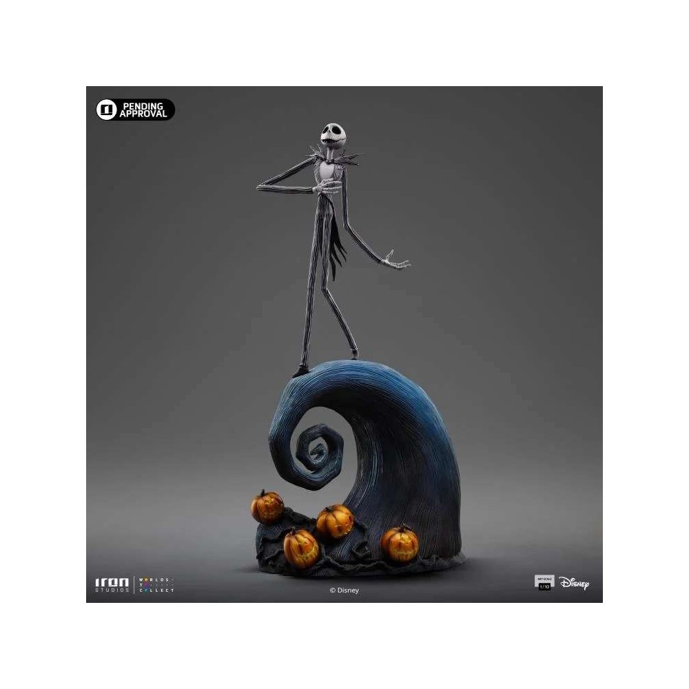 IRON STUDIOS NIGHTMARE BEFORE CHRISTMAS JACK SKELLINGTON ART SCALE 1/10 RESIN STATUE FIGURE