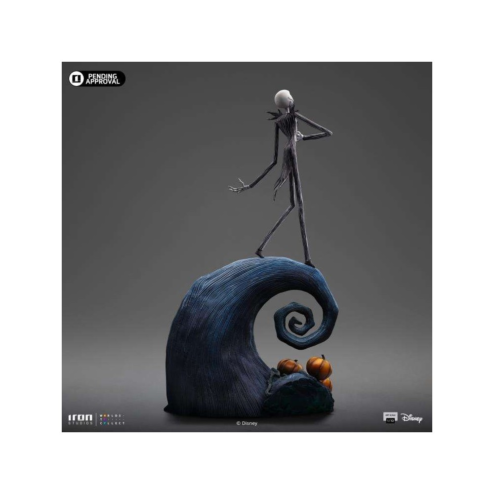 IRON STUDIOS NIGHTMARE BEFORE CHRISTMAS JACK SKELLINGTON ART SCALE 1/10 RESIN STATUE FIGURE