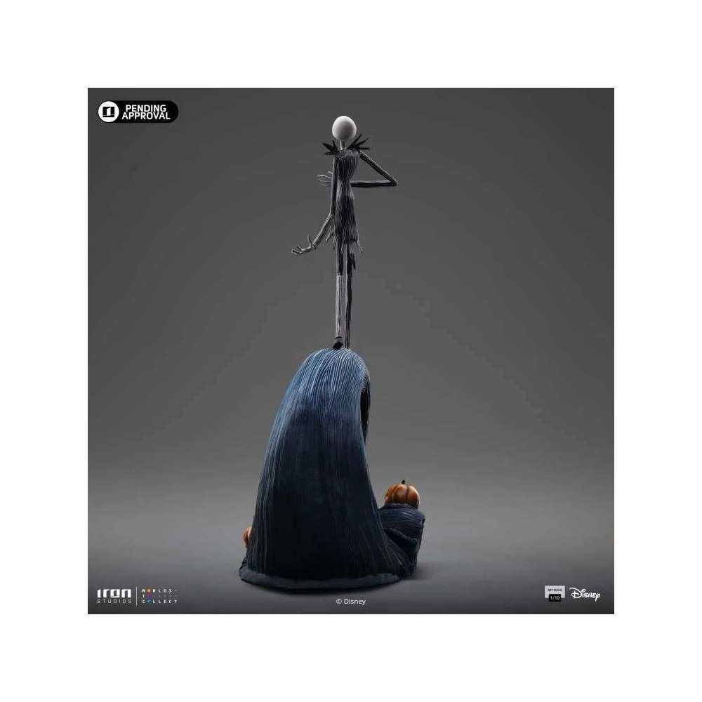 NIGHTMARE BEFORE CHRISTMAS JACK SKELLINGTON ART SCALE 1/10 STATUA FIGURE IRON STUDIOS