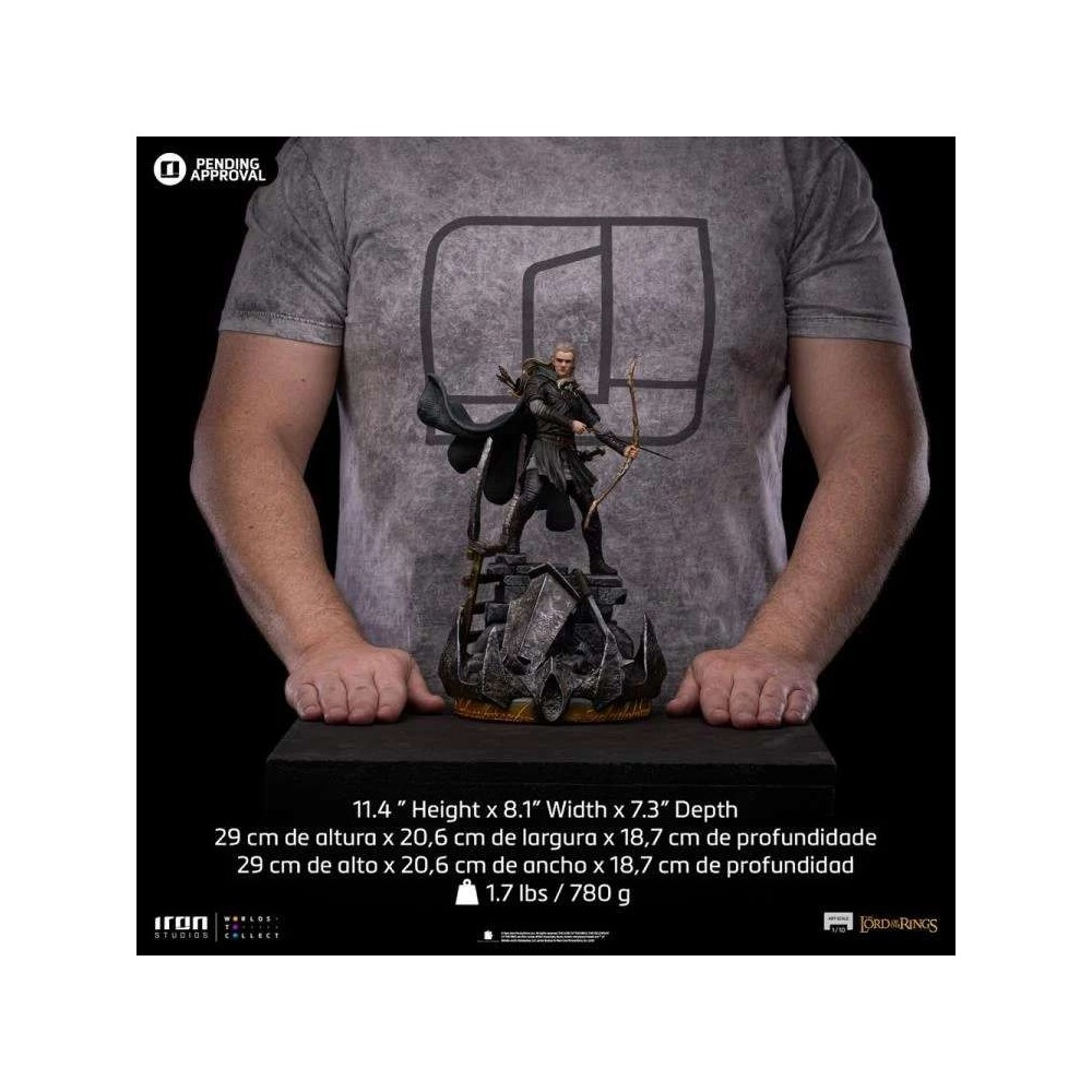 LORD OF THE RINGS LEGOLAS UNLEASHED ART SCALE 1/10 STATUA FIGURE IRON STUDIOS