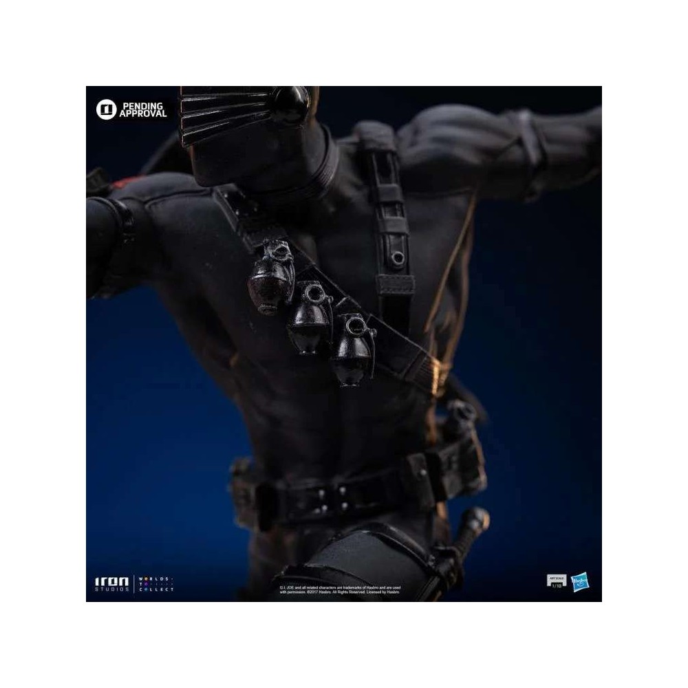 G.I. JOE SNAKE EYES ART SCALE 1/10 STATUA FIGURE IRON STUDIOS