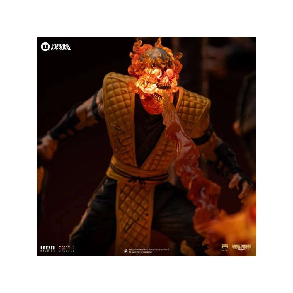 IRON STUDIOS MORTAL KOMBAT ART SCALE DELUXE SCORPION FATALITY SUB-ZERO 1/10 STATUE