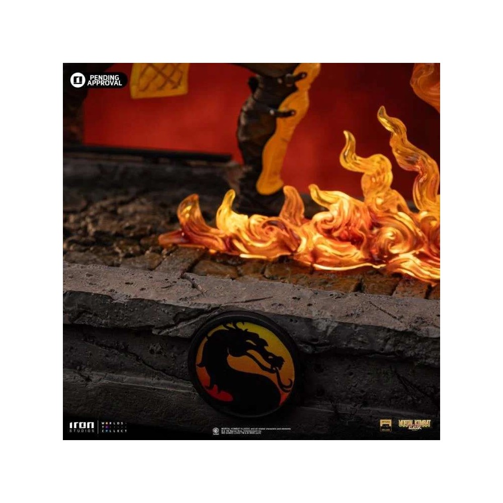 MORTAL KOMBAT ART SCALE DELUXE SCORPION FATALITY 1/10 STATUA FIGURE IRON STUDIOS