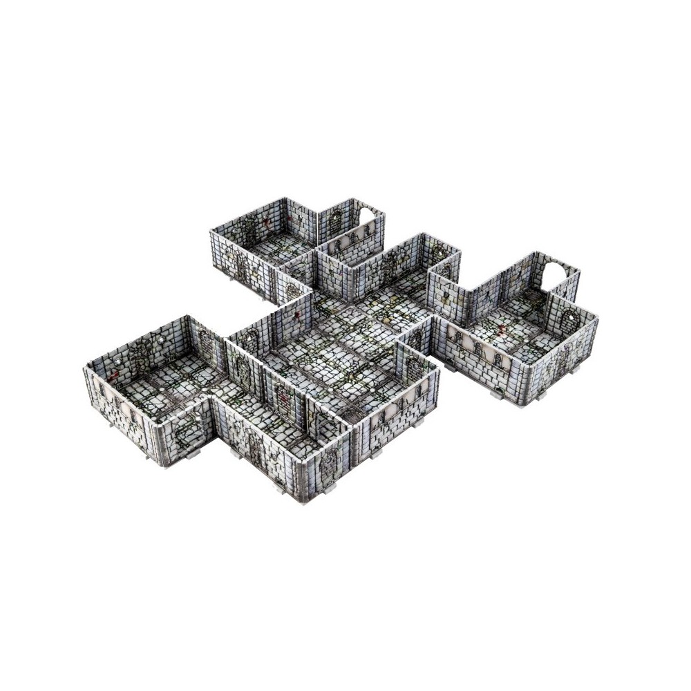 DUNGEONS AND LASERS FANTASY DUNGEON PRE PAINTED AMBIENTAZIONE MINIATURES GAME ARCHON STUDIO