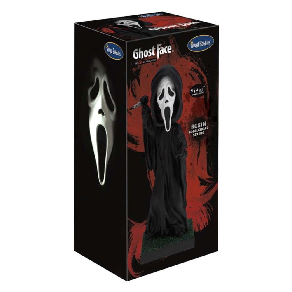 GHOSTFACE STAB ON GRASS HEADKNOCKER BOBBLE HEAD FIGURE ROYAL BOBBLES