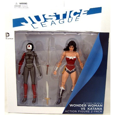 DC COLLECTIBLES JUSTICE LEAGUE THE NEW 52 WONDER WOMAN VS KATANA ACTION FIGURE