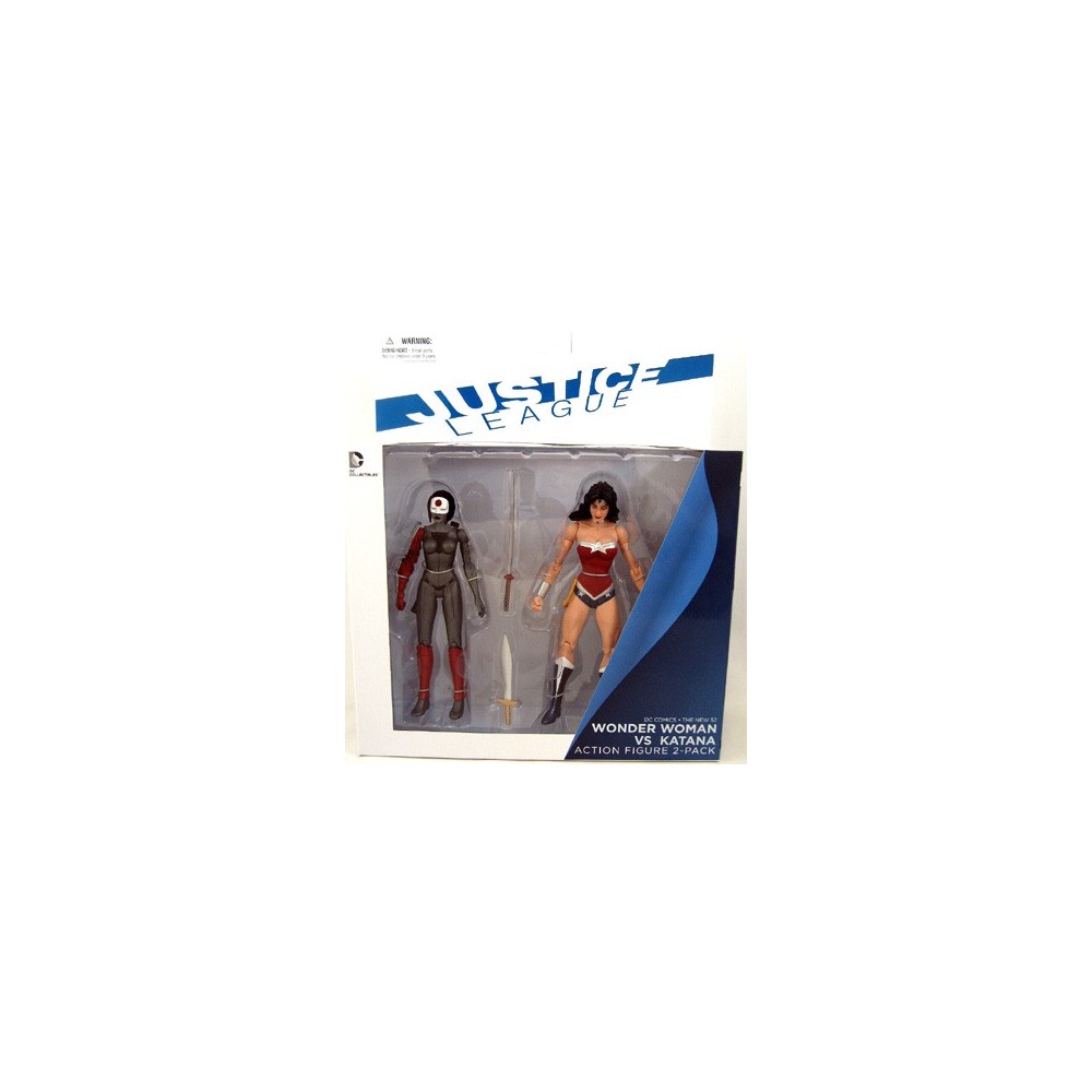 DC COLLECTIBLES JUSTICE LEAGUE THE NEW 52 WONDER WOMAN VS KATANA ACTION FIGURE