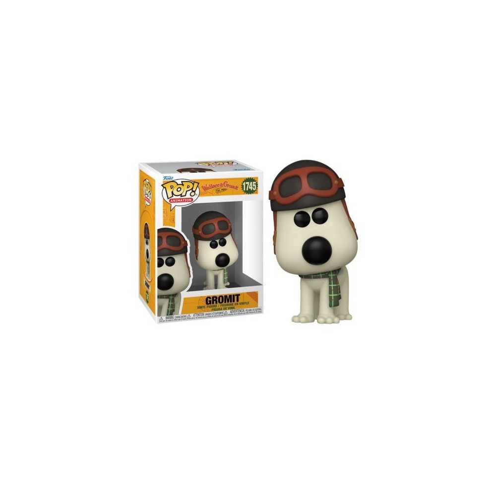 FUNKO FUNKO POP! WALLACE AND GROMIT 1745 AVIATOR GROMIT BOBBLE HEAD FIGURE