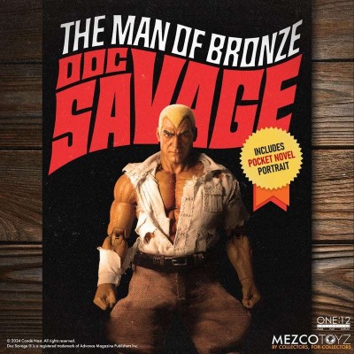 THE MAN OF BRONZE DOC SAVAGE ONE:12 COLLECTIVE ACTION FIGURE MEZCO TOYS