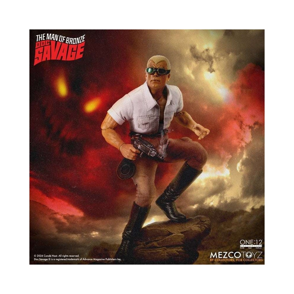 THE MAN OF BRONZE DOC SAVAGE ONE:12 COLLECTIVE ACTION FIGURE MEZCO TOYS