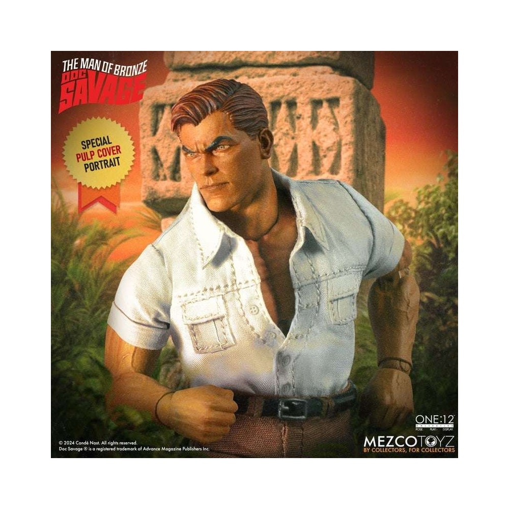 THE MAN OF BRONZE DOC SAVAGE ONE:12 COLLECTIVE ACTION FIGURE MEZCO TOYS