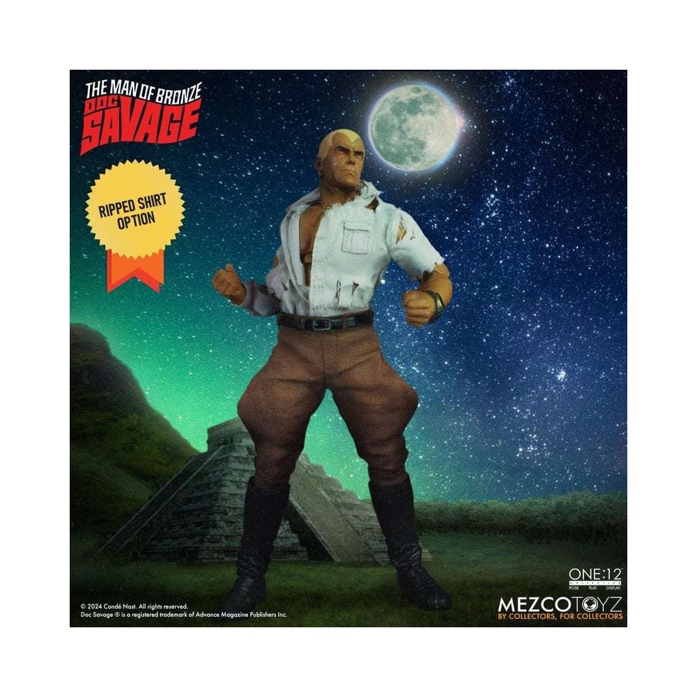 THE MAN OF BRONZE DOC SAVAGE ONE:12 COLLECTIVE ACTION FIGURE MEZCO TOYS