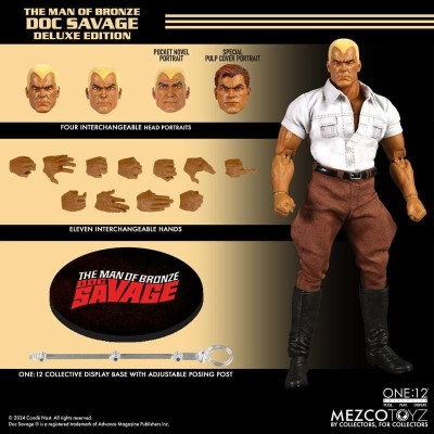 THE MAN OF BRONZE DOC SAVAGE ONE:12 COLLECTIVE ACTION FIGURE MEZCO TOYS