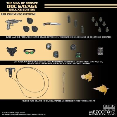THE MAN OF BRONZE DOC SAVAGE ONE:12 COLLECTIVE ACTION FIGURE MEZCO TOYS