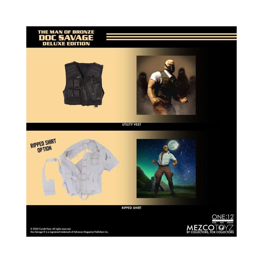 THE MAN OF BRONZE DOC SAVAGE ONE:12 COLLECTIVE ACTION FIGURE MEZCO TOYS