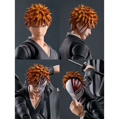 BANDAI BLEACH ICHIGO KUROSAKI GETSUGA TENSHO S.H. FIGUARTS PVC ACTION FIGURE