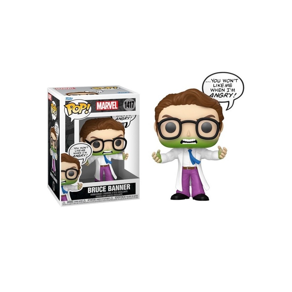 FUNKO FUNKO POP! MARVEL HULK BRUCE BANNER BOBBLE HEAD