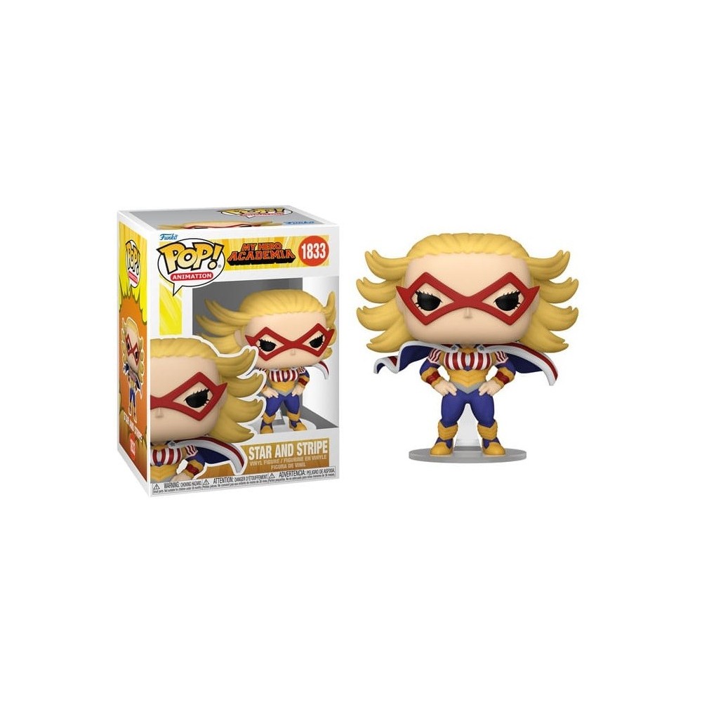 FUNKO POP! MY HERO ACADEMIA STAR AND STRIPE BOBBLE HEAD FIGURE FUNKO