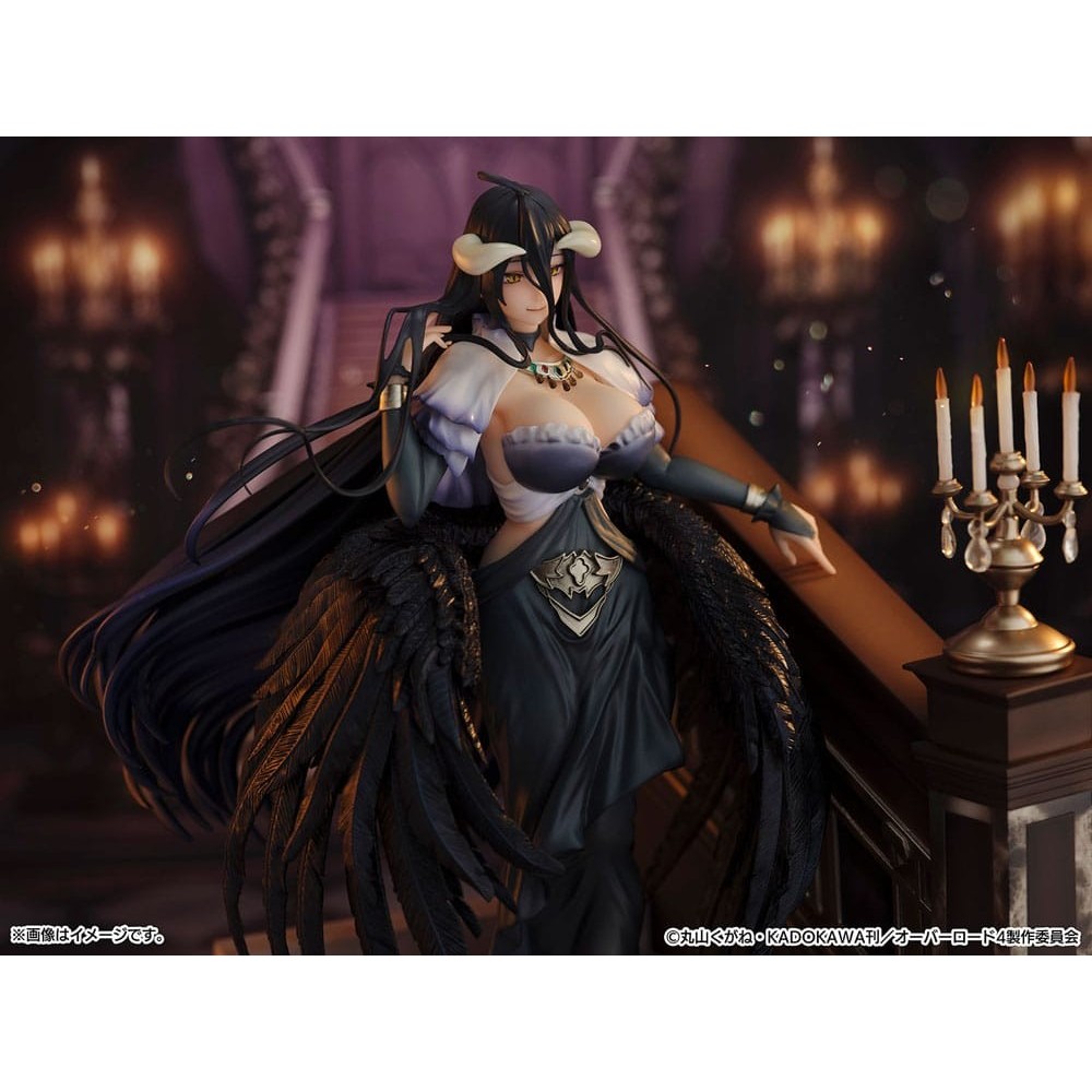 OVERLORD ALBEDO JET BLACK DRESS 1/7 SHIBUYA SCRAMBLE STATUA FIGURE ESTREAM